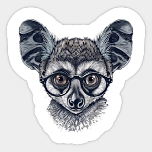 Gizmo the Geeky Galago Sticker